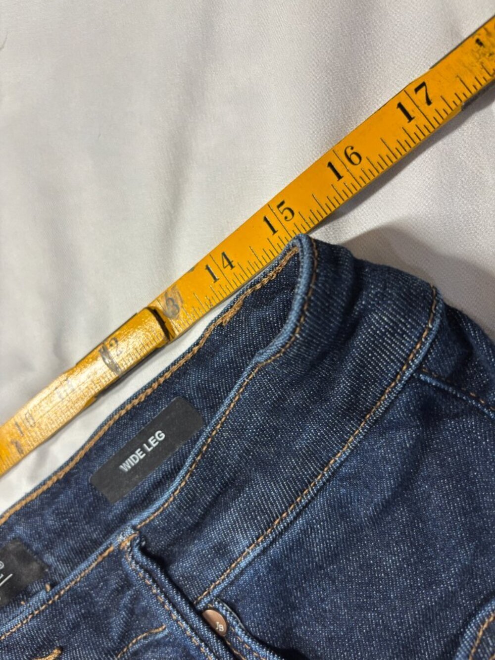 Judy Blue Dark Blue Wide Leg Jeans Sz 15/32. lot N - Picture 3 of 6